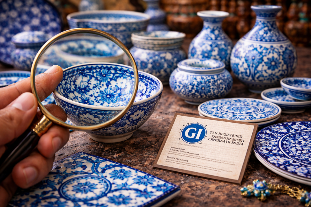 How To Identify Authentic Jaipur Blue Pottery