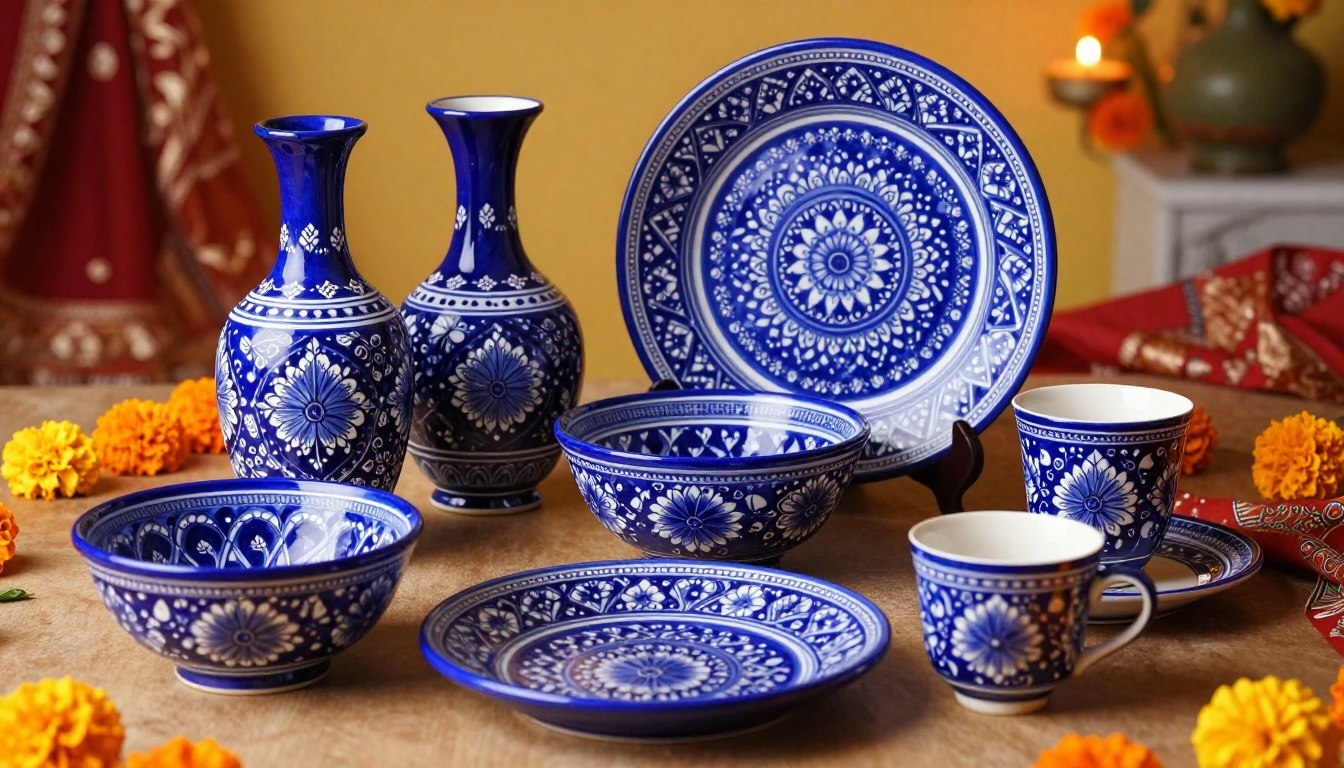 Best Jaipur Blue Pottery Gift Sets for Diwali and Housewarming (India & Abroad)
