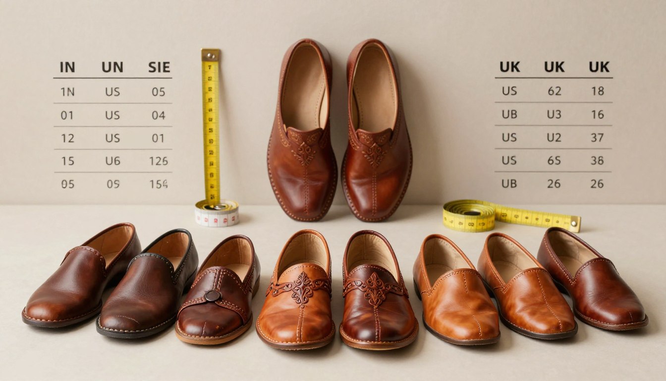Leather Juttis Size Guide (IN/US/UK): Find Your Perfect Fit Online