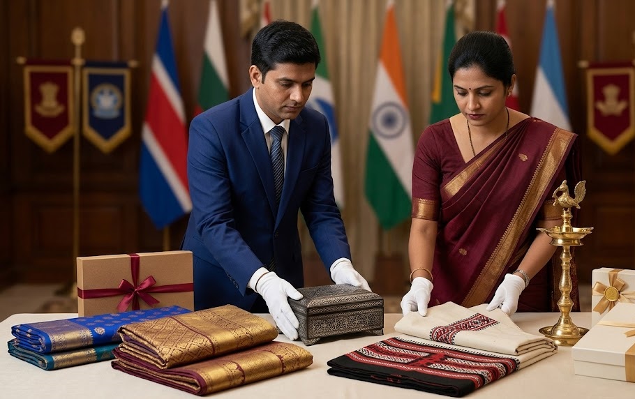When Indian Crafts Become Diplomatic Gifts: What Kanchivaram Silk, Toda Shawls, And Bidriware Teach Handmade Sellers