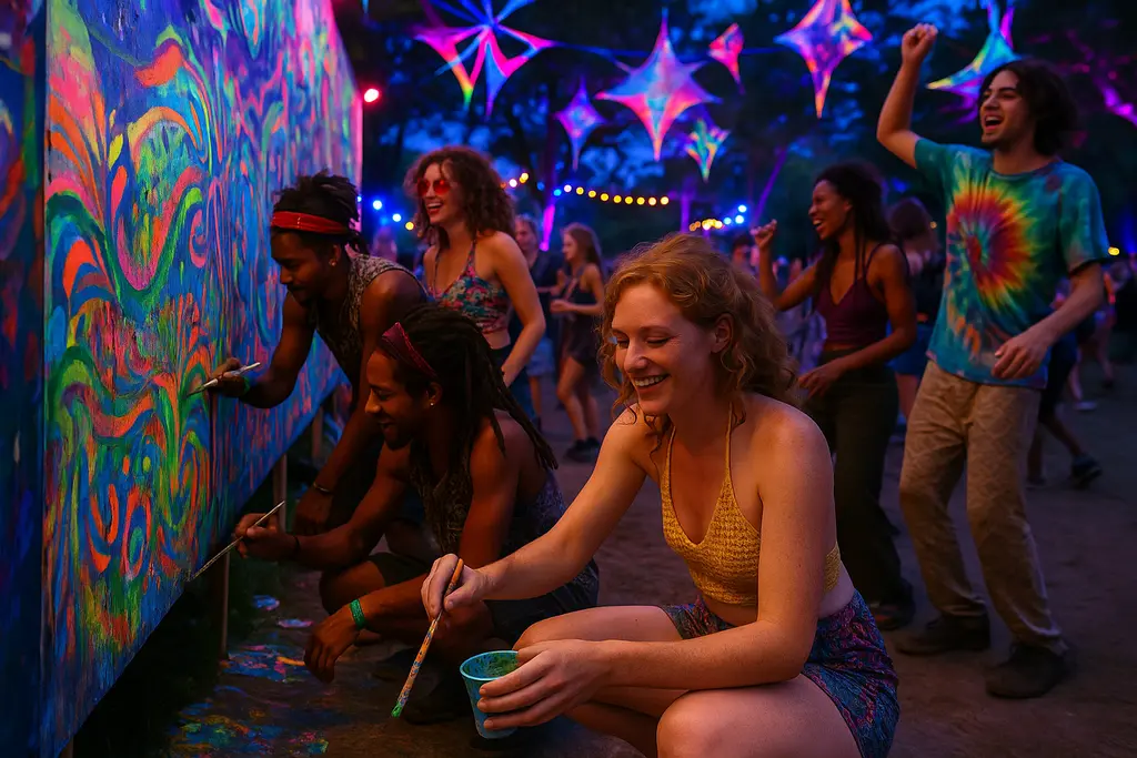 Rave Community Wellness In Live Event Art
